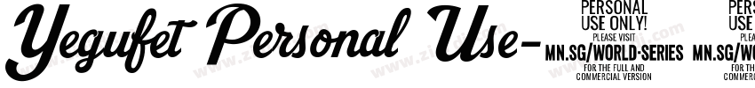 Yegufet Personal Use字体转换